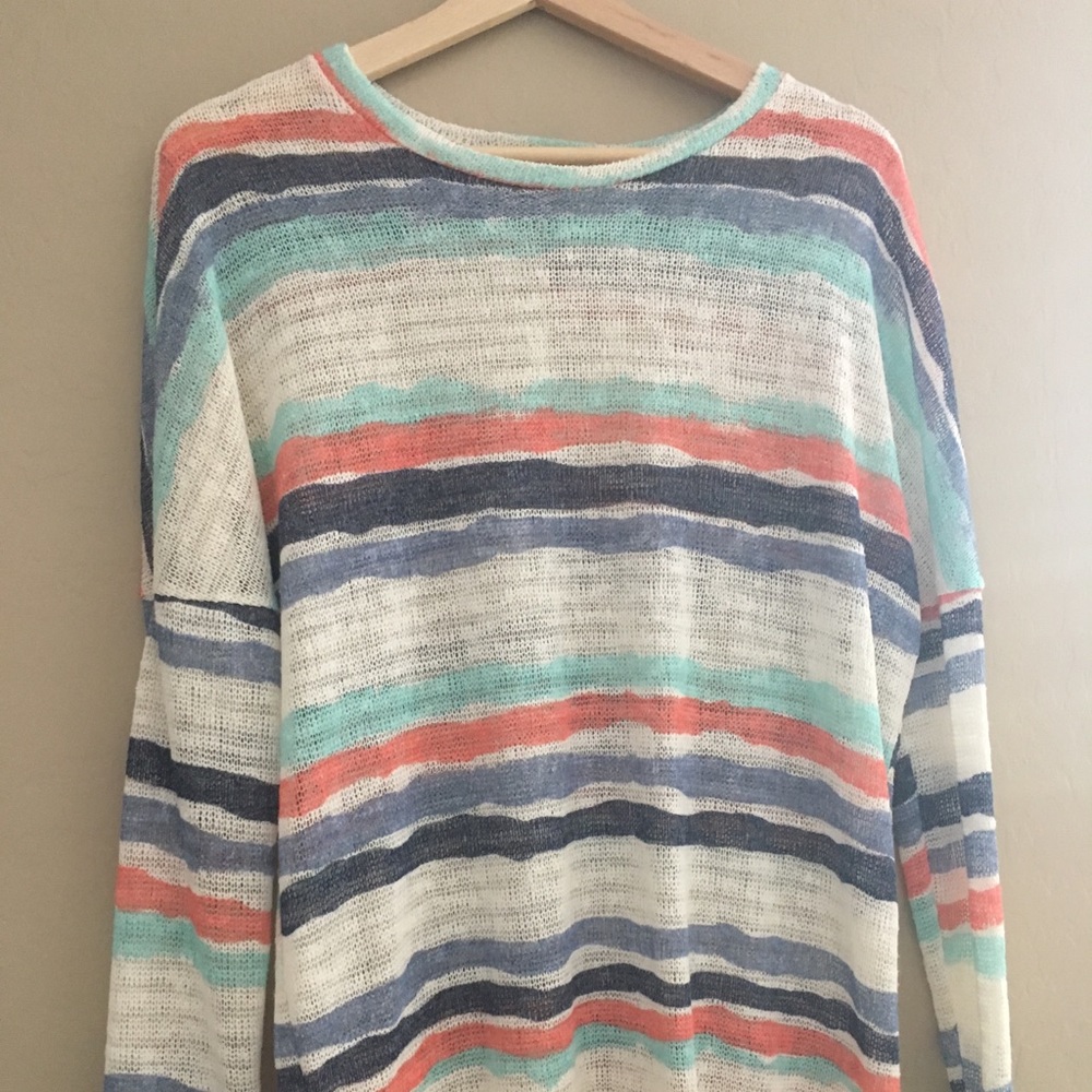 Pastel Striped Knit Shirt